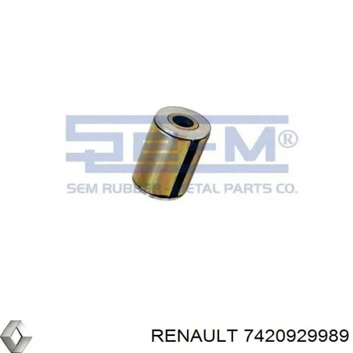 7420929989 Renault (RVI) silentblock de ballesta delantera