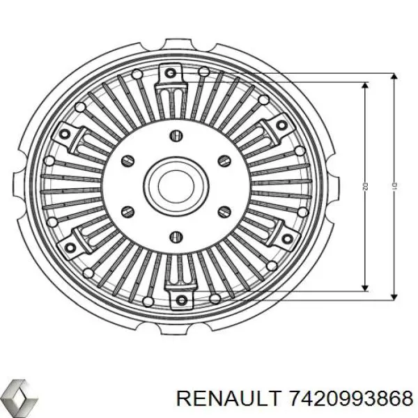 Comprar 7420993868 Renault (RVI) Embrague viscoso de ventilador