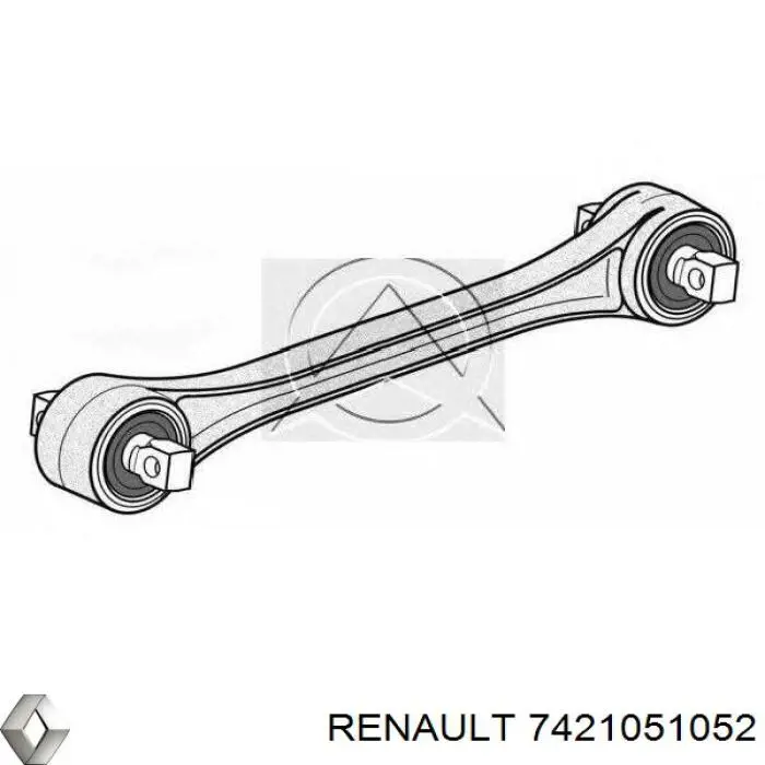 7421051052 Renault (RVI) barra de dirección, eje trasero