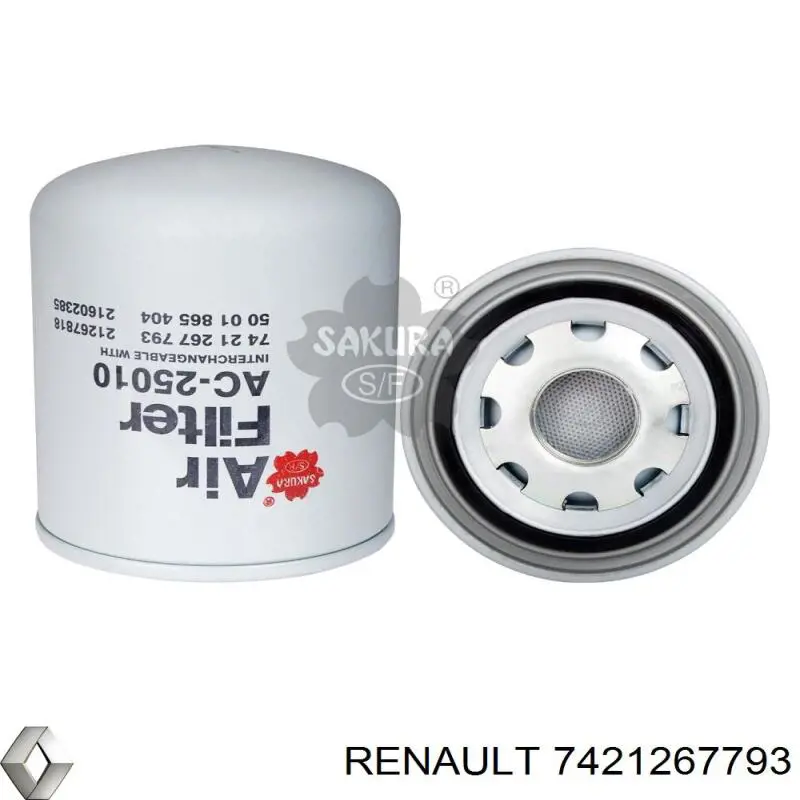 Filtro del desecador de aire (separador de agua y aceite) (camión) Renault (RVI) 7421267793 precio, desde 49,14 EUR