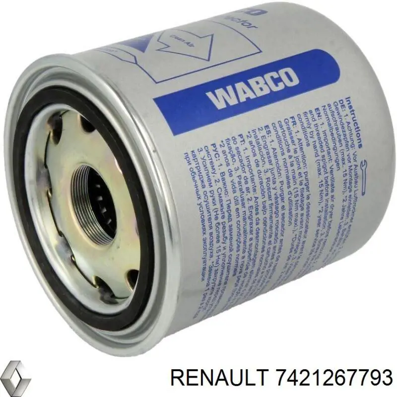 Comprar 7421267793 Renault (RVI) Filtro del desecador de aire (separador de agua y aceite) (camión)