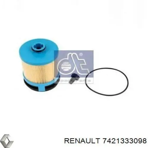 7421333098 Renault (RVI) filtro hollín/partículas, sistema escape