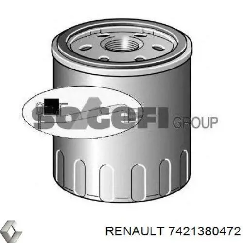 7421380472 Renault (RVI) Filtro de gasolina