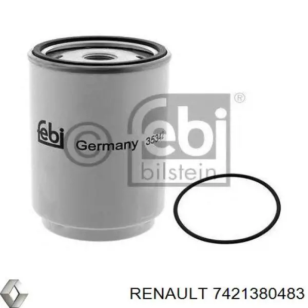7421380483 Renault (RVI) filtro de combustible