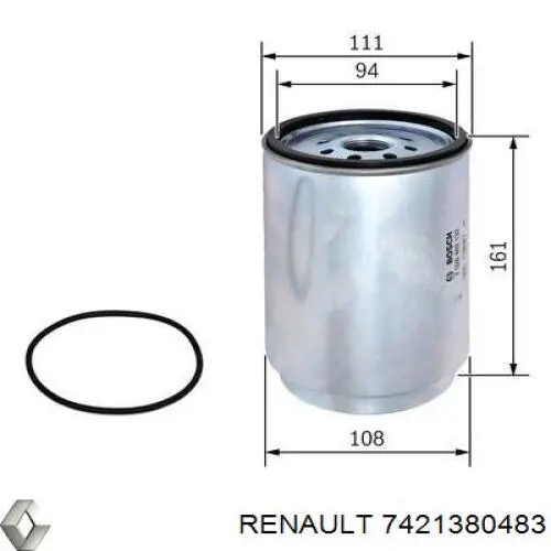 Comprar 7421380483 Renault (RVI) Filtro diesel
