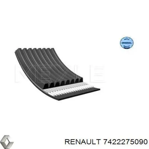 74 22 275 090 Renault (RVI) correa trapezoidal