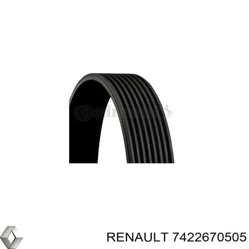 Comprar 7422670505 Renault (RVI) Correa trapezoidal