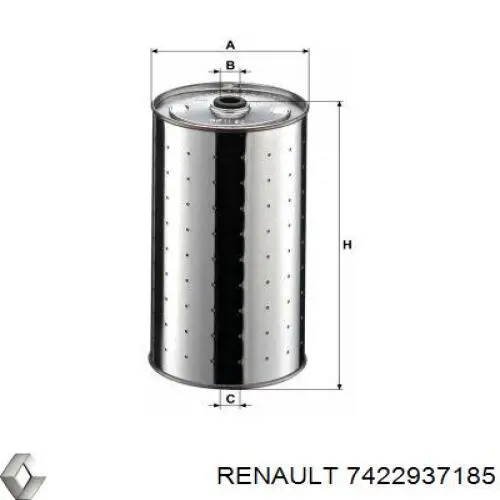 Filtro del desecador de aire (separador de agua y aceite) (camión) Renault (RVI) 7422937185 precio, desde 30,57 EUR