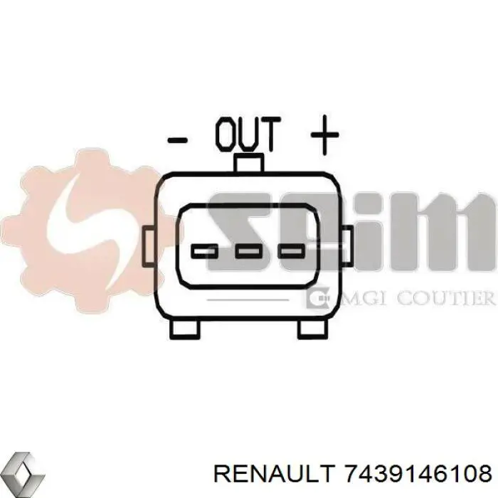 7439146108 Renault (RVI) sensor de arbol de levas