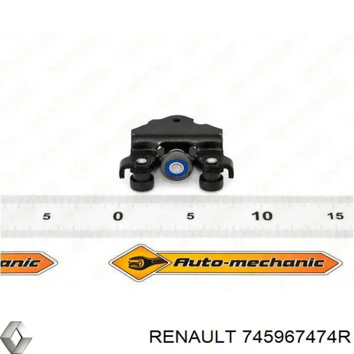 Comprar 745967474R Renault (RVI) Rodillo inferior izquierdo de puerta lateral corrediza