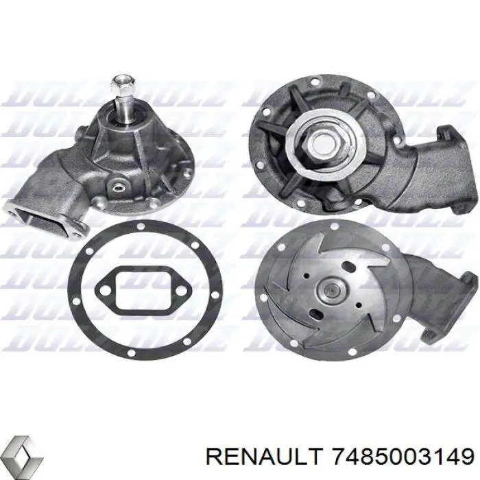 Comprar 7485003149 Renault (RVI) Bomba de agua para motor