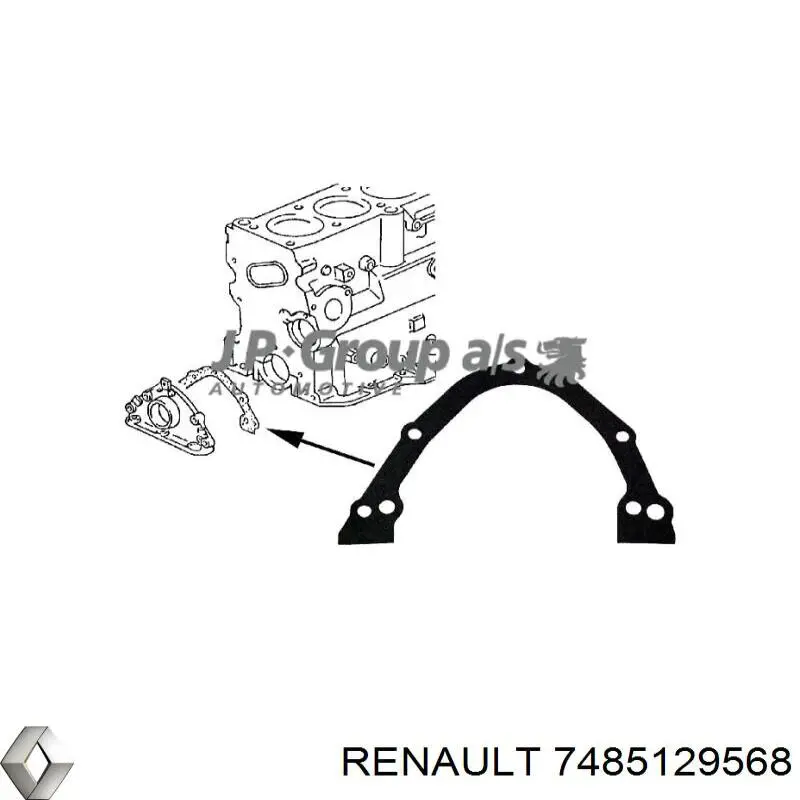 7485129568 Renault (RVI) filtro de aire