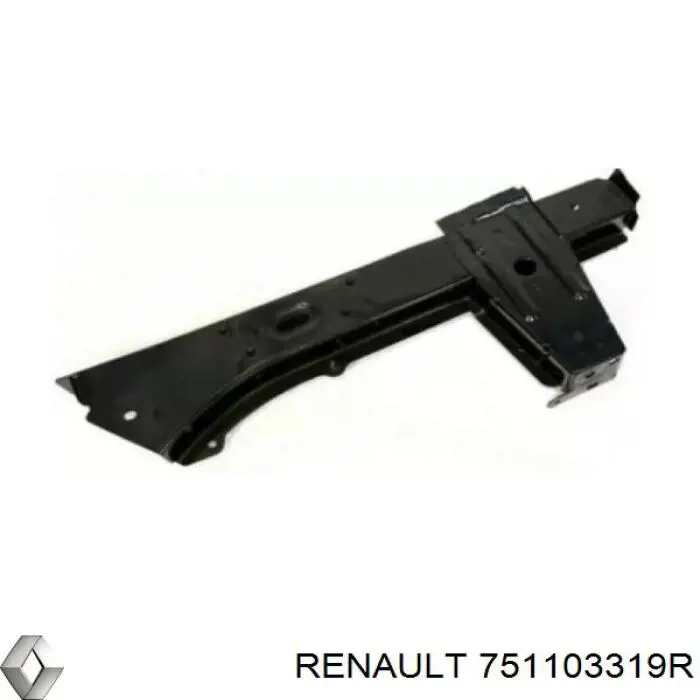 Larguero delantero derecho del bastidor Renault (RVI) 751103319R precio, desde  