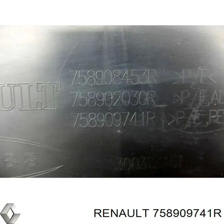 758909741R Renault (RVI) Protector antiempotramiento del motor delantera