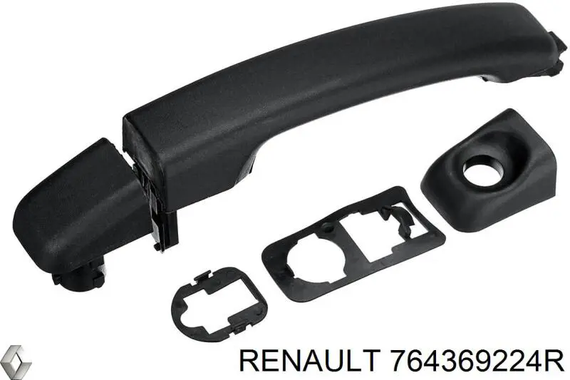Comprar 764369224R Renault (RVI) Moldura exterior del umbral delantero derecho