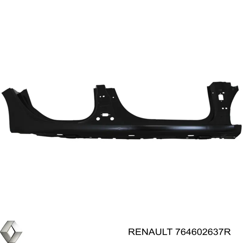 Umbral exterior derecho Renault (RVI) 764602637R precio, desde 564,52 EUR