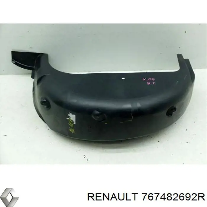 8200436743 Renault (RVI) guardabarros interior, aleta trasera, derecho