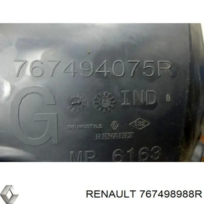 Comprar 767498988R Renault (RVI) Guardabarros interior izquierdo trasero