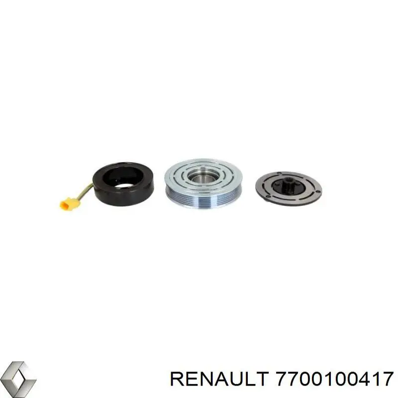 Compresor de aire acondicionado 7700100417 Renault (RVI)