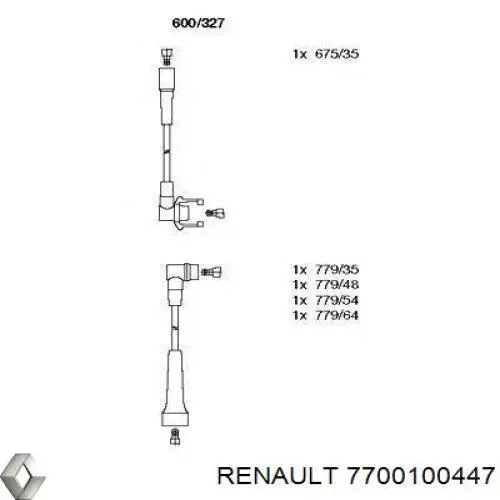 7700100447 Renault (RVI) cables de bujías