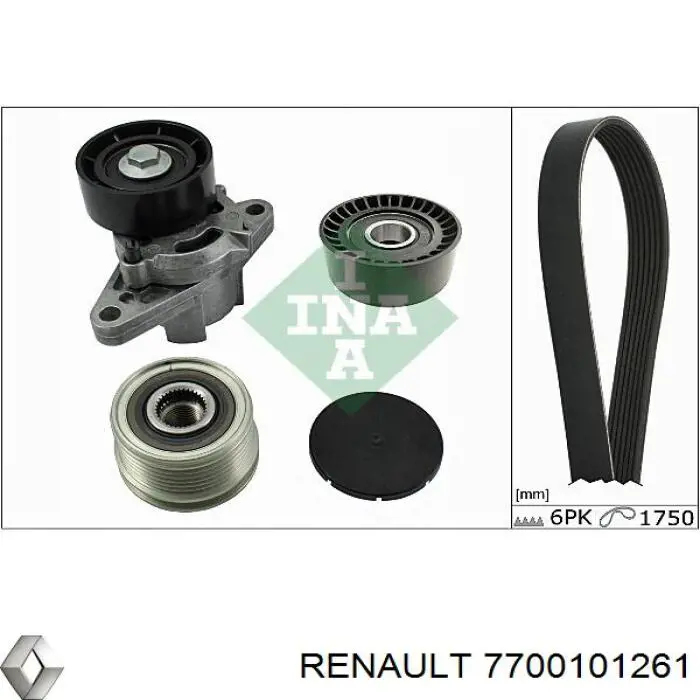 Correa de transmisión trapezoidal Renault (RVI) 7700101261 precio, desde 18,15 EUR