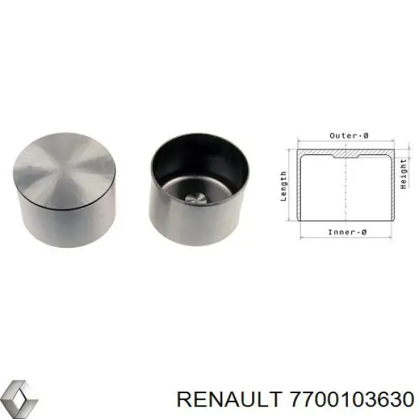 Comprar 7700103630 Renault (RVI) Taqués hidráulicos