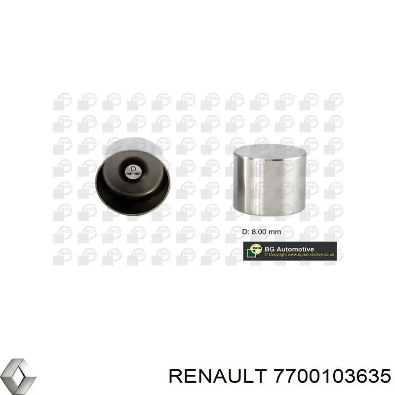 7700103635 Renault (RVI) empujador de válvula