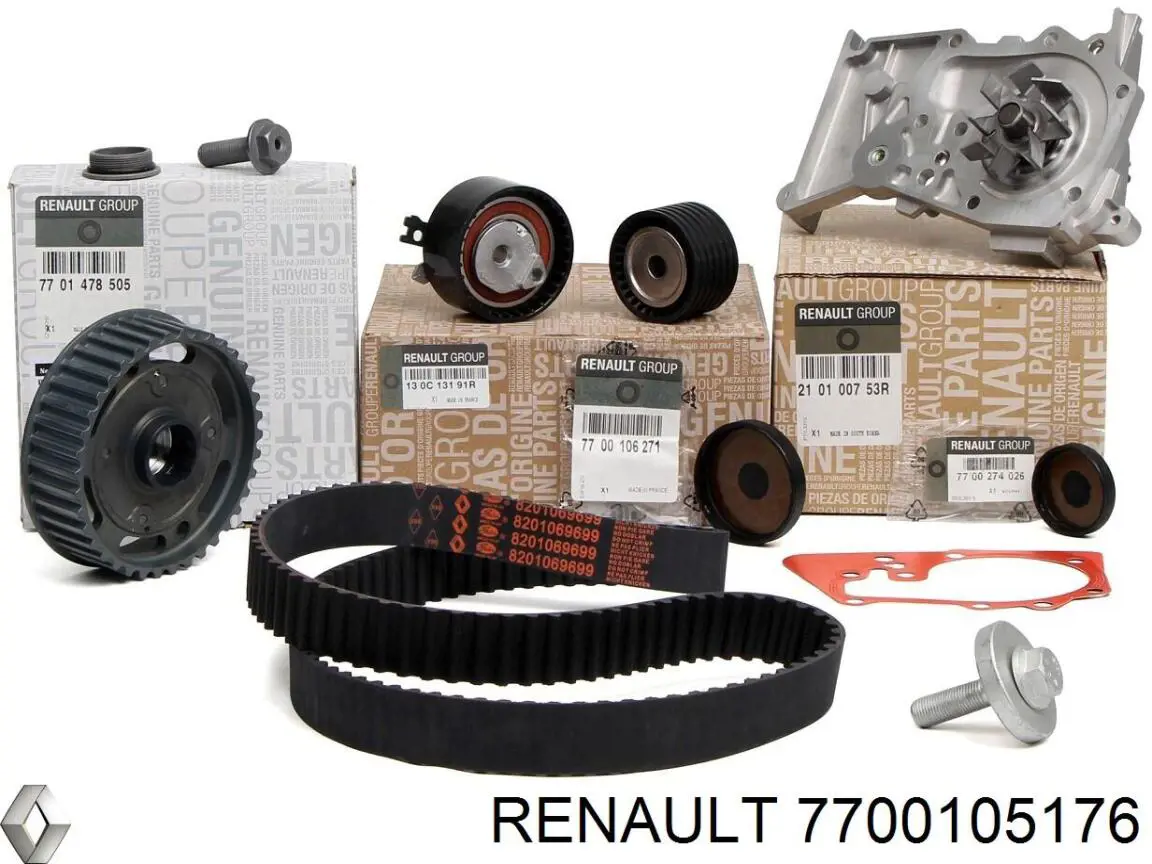 Bomba de agua 7700105176 Renault (RVI)