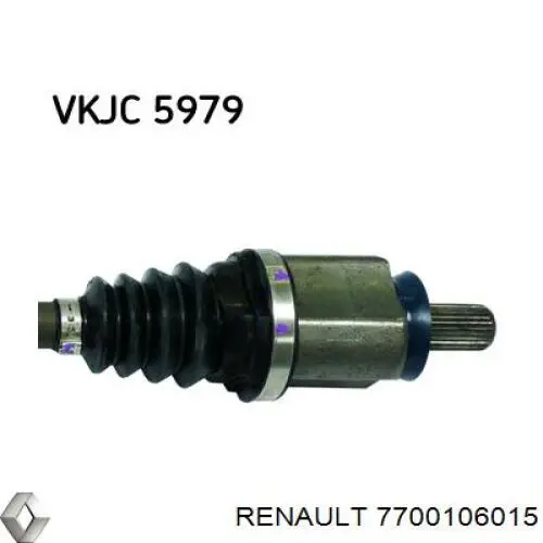 8200126445 Renault (RVI) árbol de transmisión delantero izquierdo