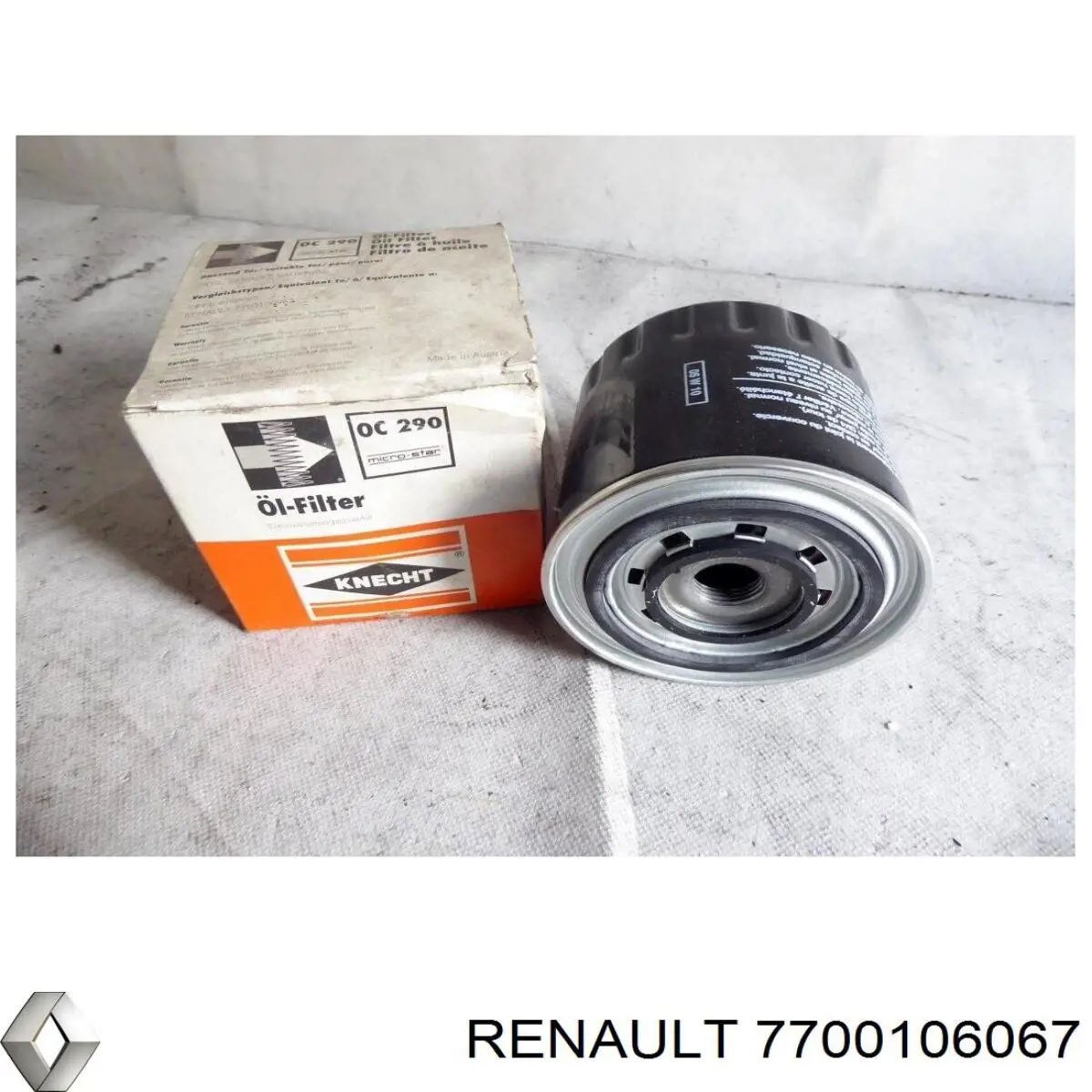 7700106067 Renault (RVI) filtro de aceite