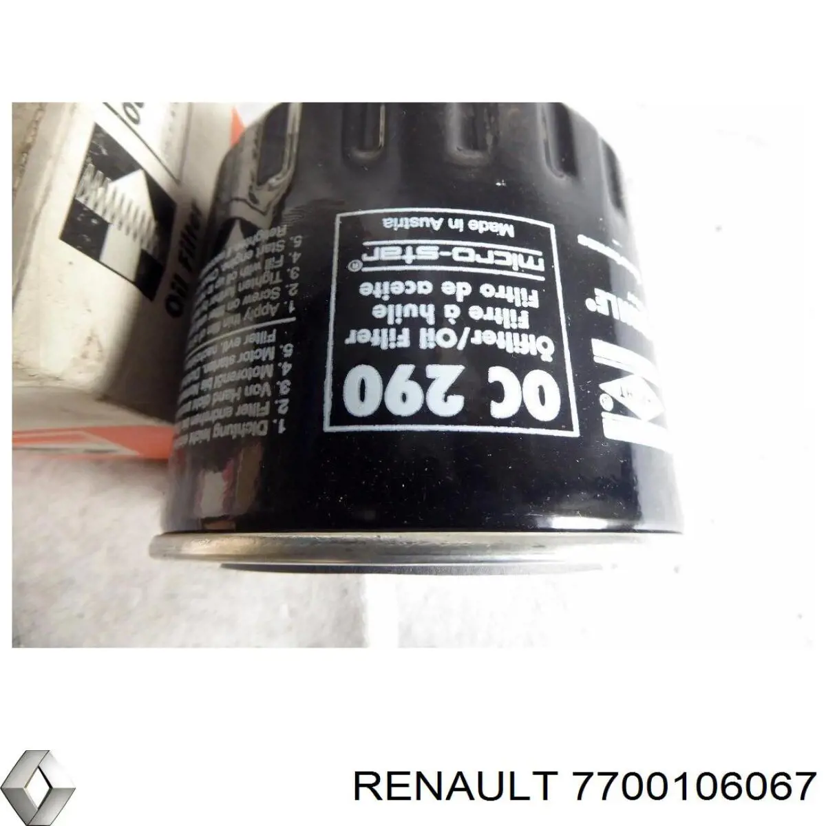 Comprar 7700106067 Renault (RVI) Filtros de aceite
