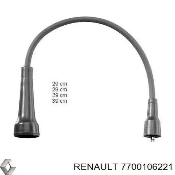 7700106221 Renault (RVI) cables de bujías