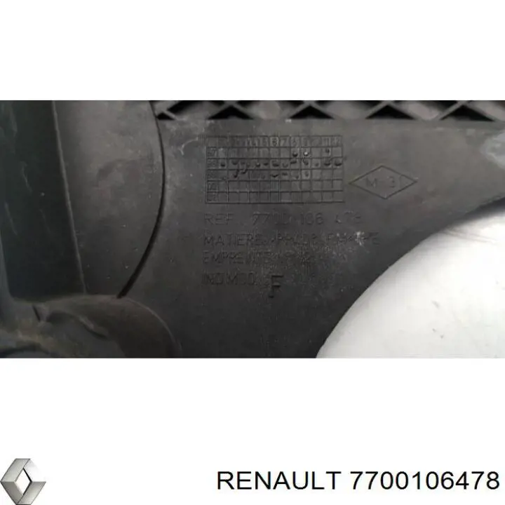 7700106478 Renault (RVI) cubierta motor delantera