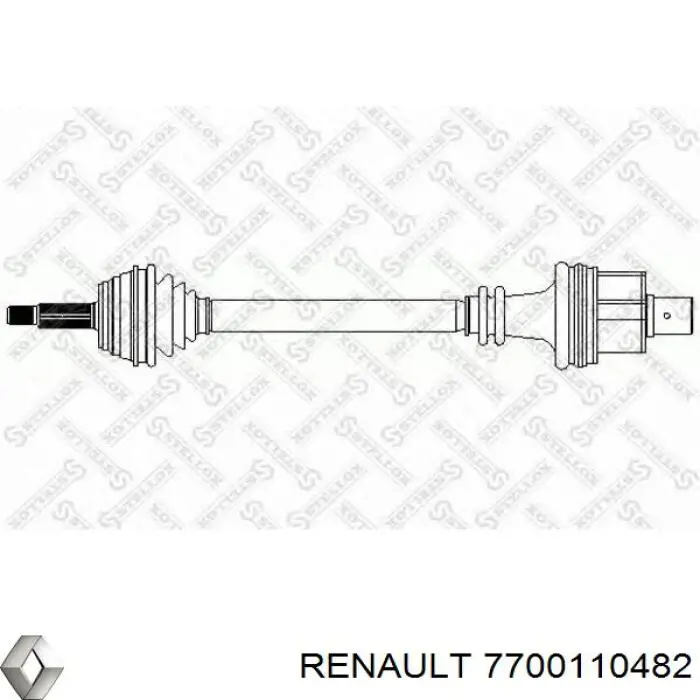 Árbol de transmisión delantero derecho 7700110482 Renault (RVI)