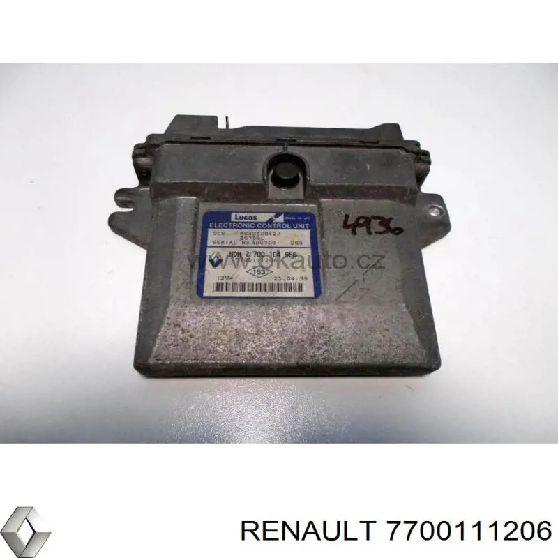 7700111206 Renault (RVI) módulo de control del motor (ecu)