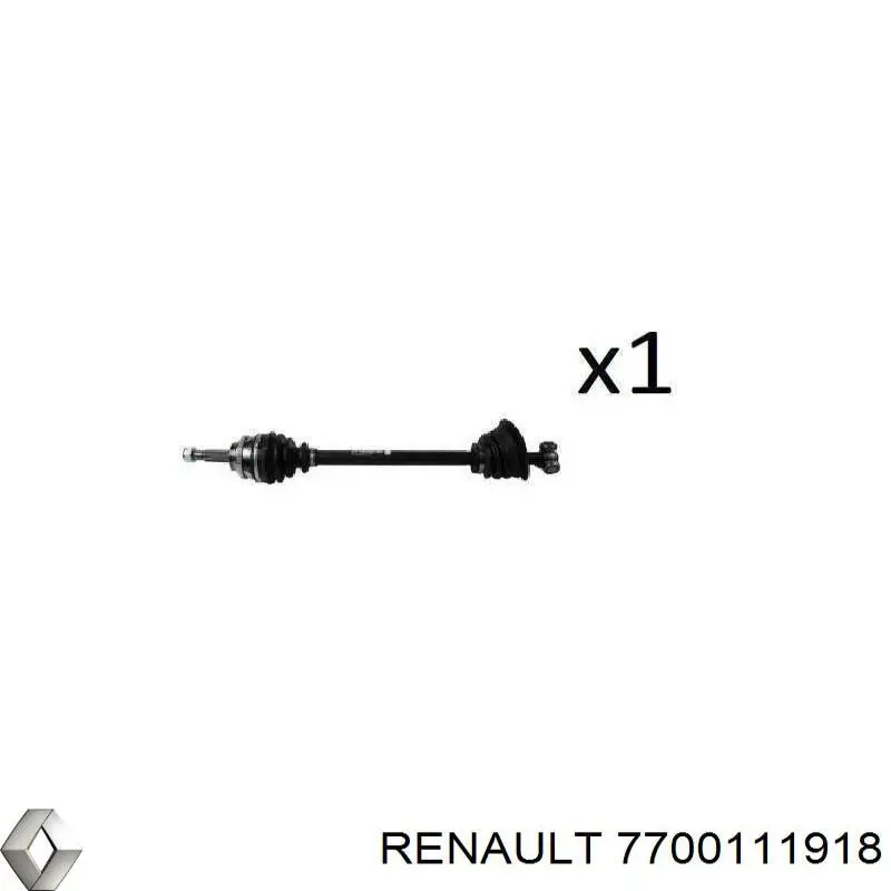 Semieje delantero derecho Renault (RVI) 7700111918 precio, desde 58,08 EUR