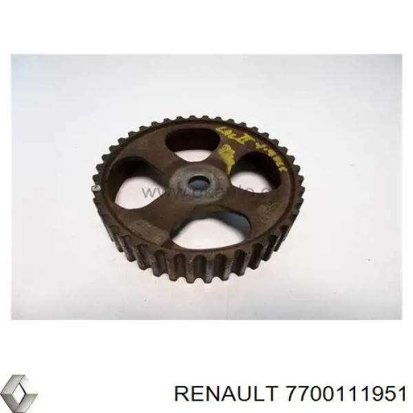 Piñón del árbol de levas 7700111951 Renault (RVI)
