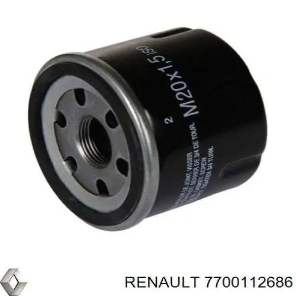 7700112686 Renault (RVI) filtro de aceite