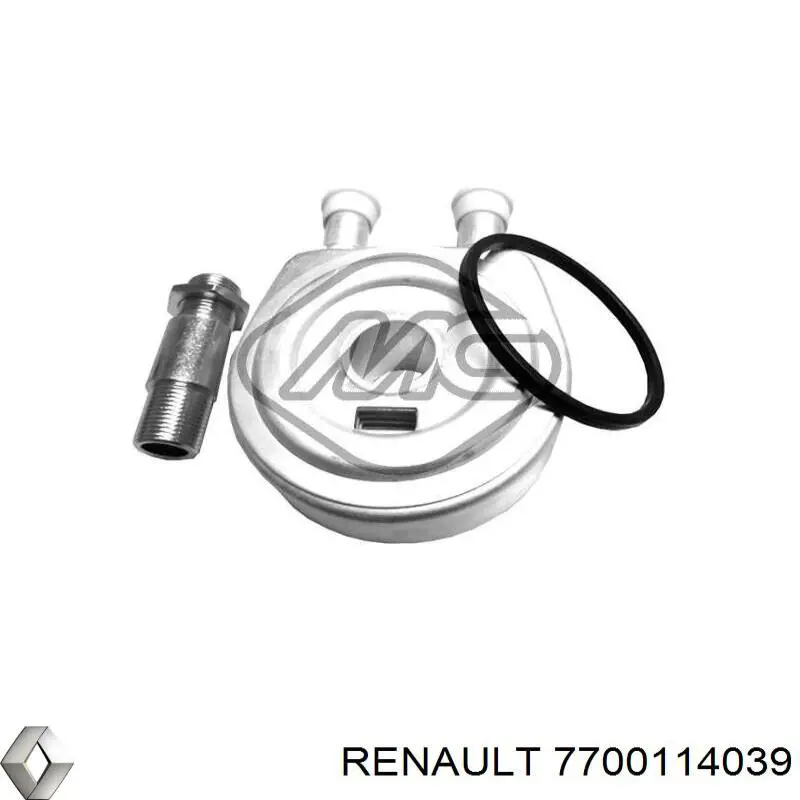 Comprar 7700114039 Renault (RVI) Radiador de aceite debajo del filtro