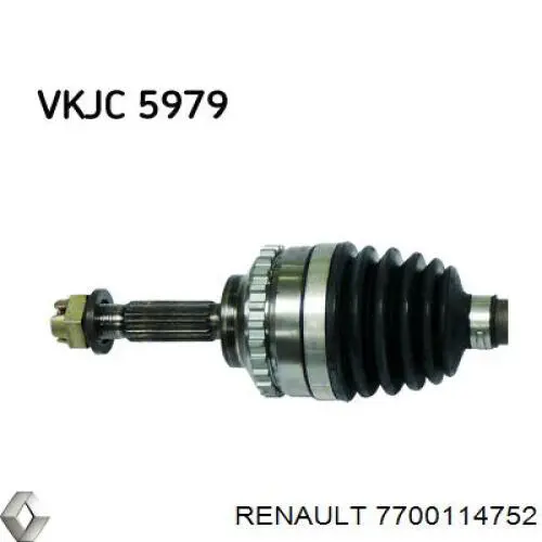 VKJC5979 SKF árbol de transmisión delantero izquierdo