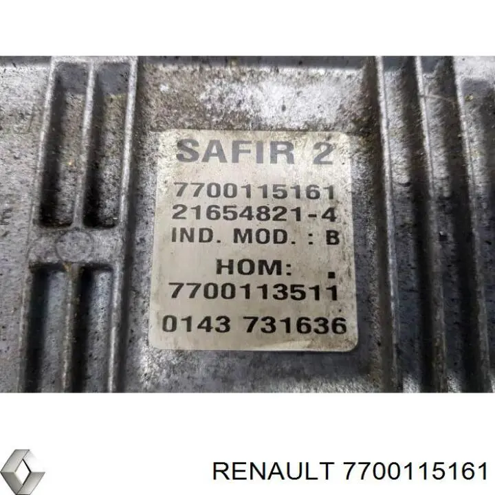 Unidad de control del motor  Renault (RVI) 7700115161 precio, desde 188,76 EUR