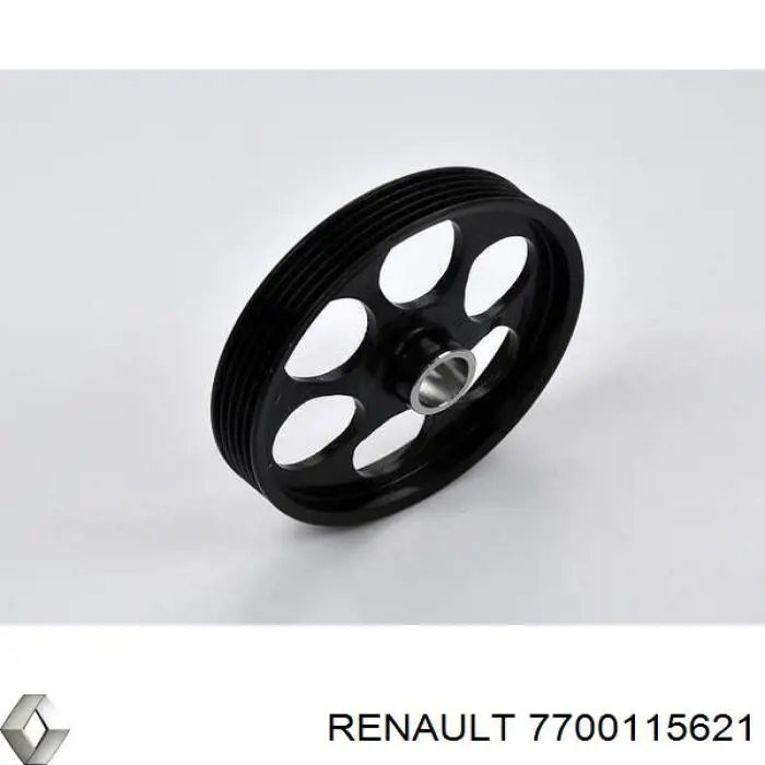 Comprar 7700115621 Renault (RVI) Polea de la bomba de dirección asistida