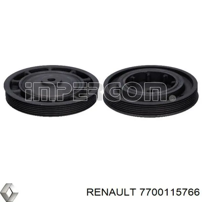 Comprar 7700115766 Renault (RVI) La polea del cigüeñal