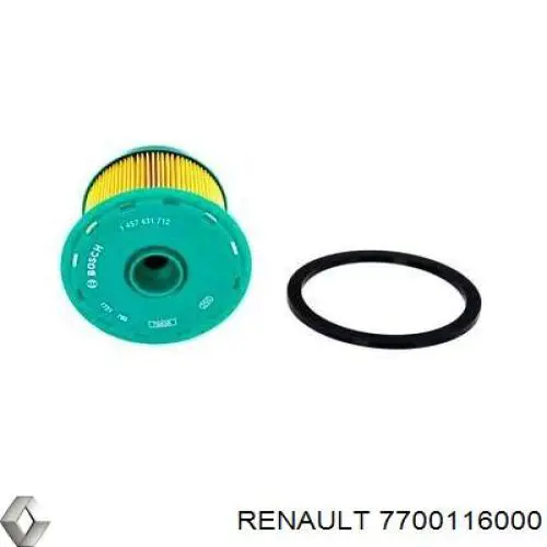 7700116000 Renault (RVI) filtro combustible