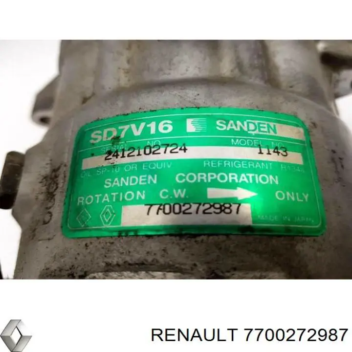 Compresor ac Renault (RVI) 7700272987 precio, desde 72,60 EUR