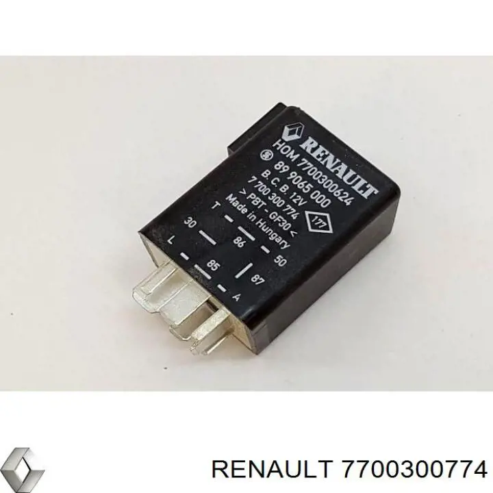 Relé de bujía de precalentamiento Renault (RVI) 7700300774 precio, desde 390,24 EUR