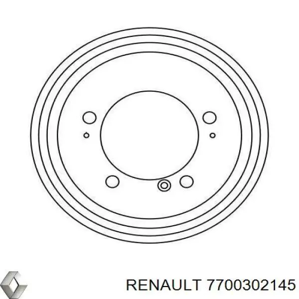 Tambor de freno trasero Renault (RVI) 7700302145 precio, desde 60,85 EUR