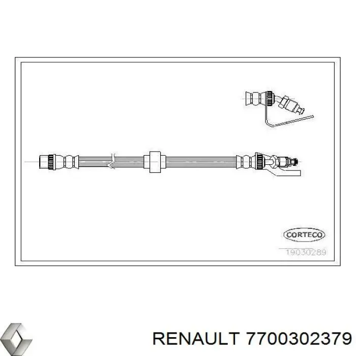 7700302379 Renault (RVI) latiguillo de freno delantero