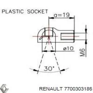 Comprar 7700303186 Renault (RVI) Amortiguador de puerta trasera