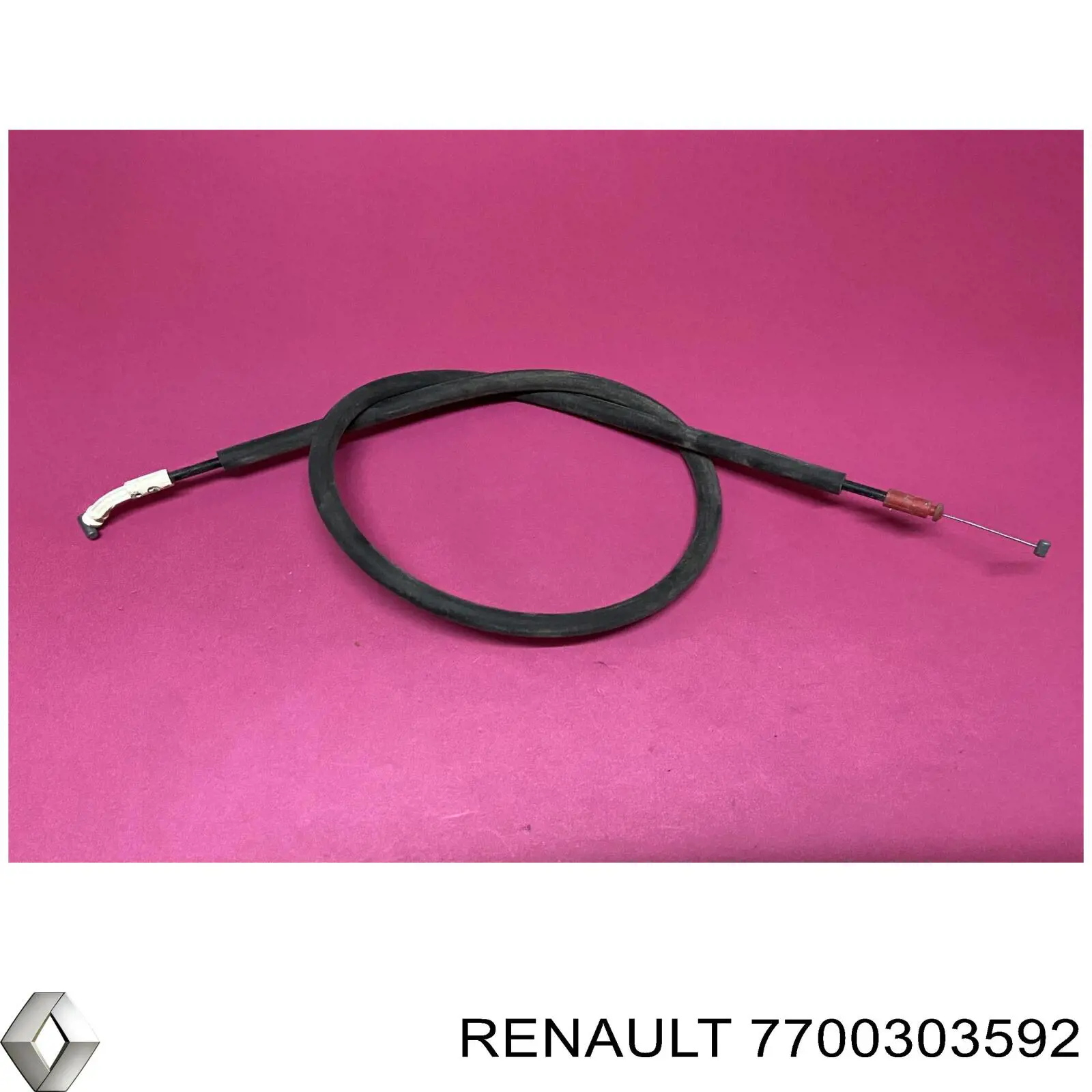 7700303592 Renault (RVI) cable de accionamiento, desbloqueo de puerta trasera derecha